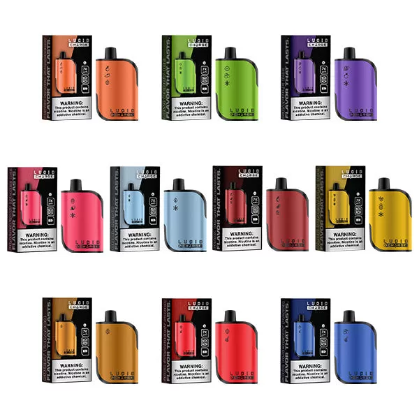 Lucid Charge Disposable 7000 Puffs 14mL 50mg *** - Dragon Lychee Ice