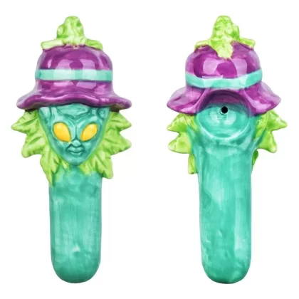 Zooted Alien Ceramic Spoon Pipe – 5.75