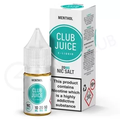 Menthol Nic Salt E-Liquid by Club Juice - Ecigpremium