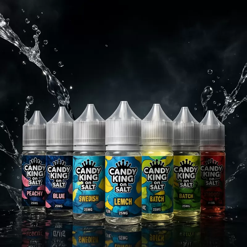 Candy King On Salt Nic Premium E-Liquid 30ml - Strawberry Rolls ICE / 50mg
