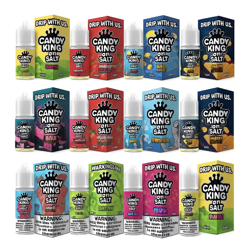 Candy King On Salt Nic Premium E-Liquid 30ml - Strawberry Rolls ICE / 50mg - Image 2