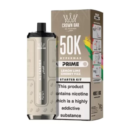 Al Fakher Hypermax Prime 50K Prefilled Pod Kit Lemon Lime & Cherry Fizz - 20mg