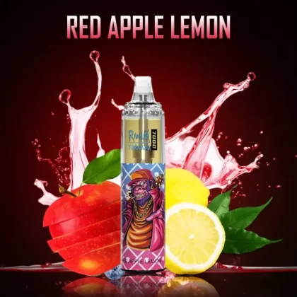 FUMOT Red Apple Lemon Randm Tornado 7000 Puff Bar R and M 7000 anleitung
