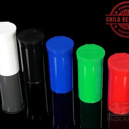 Squeezetops® PST13 Opaque Mix Child Resistant Container 1200/Box - Ejuicewarehouse