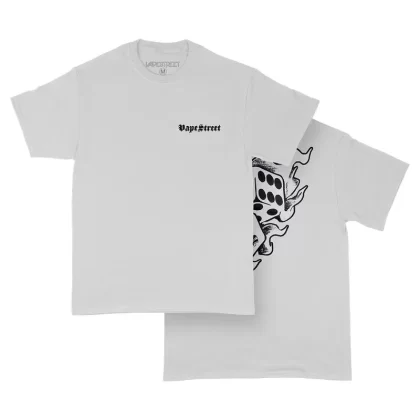 Vape Street White Fire Dice T-Shirt