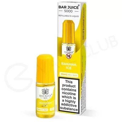 Banana Ice Nic Salt E-Liquid by Bar Juice 5000 - Ecigpremium