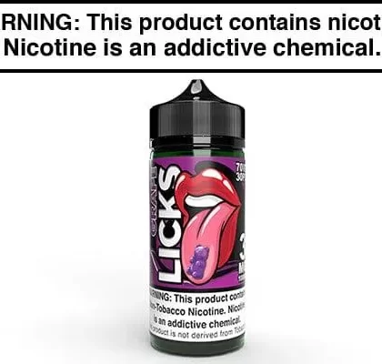 YUMMI GRAPE BY JUICE ROLL UPZ LICKS 100ML - Vapejuice