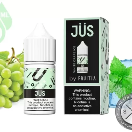 White Grape Ice JÜS by Fruitia Salt 30ml - Vape Product, Vape Product (8FB661)