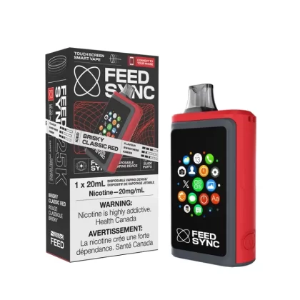 Feed Sync 25K OG CO (Brisky Classic Red) Disposable Vape
