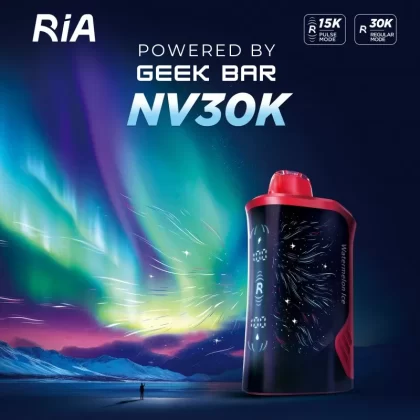 RIA NV30K Puff Powered By GEEK BAR Disposable Device – 30,000 Puffs - Pineapple Lime