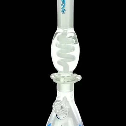 AFM Glass UFO Pyramid Glass Freezable Coil Beaker Bong