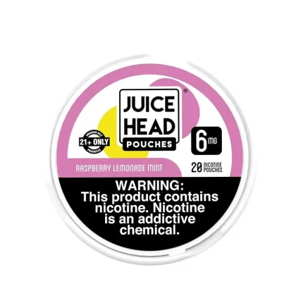 Raspberry Lemonade Mint Juice Head Nicotine Pouches (20 pouches/box) - Nicotine Avail#6mg>12mg (F90C43)