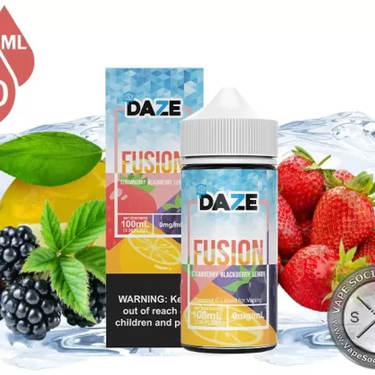 Strawberry Blackberry Lemon Iced 7 Daze Fusion 100ml