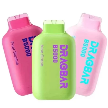 Zovoo Dragbar B5000 Vape - Pack Count#Single Pack~Flavor#Pina Colada>Kiwi Passion>Aloe Grape>Peach Mango>Vanilla Cream Tobacco>Watermelon Lychee>Blueberry Razz Ice~Nicotine#50MG
