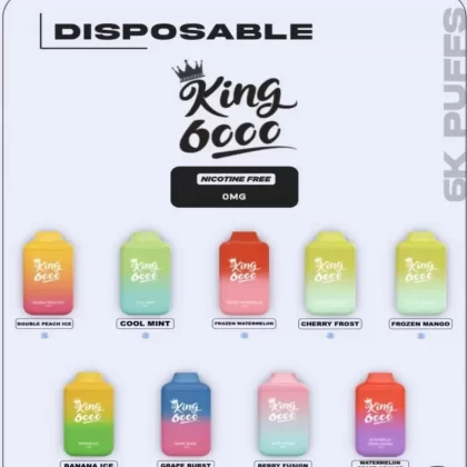 King Frozen Mango Nicotine Free Disposable Vape 6000 Puffs