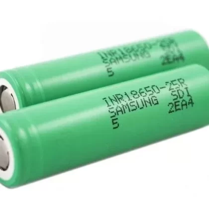 Samsung 25R 18650 2500mAh 20A Flat Top Battery (single)