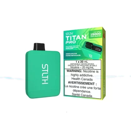 STLTH TITAN PRO DISPOSABLE – GREEN APPLE ICE