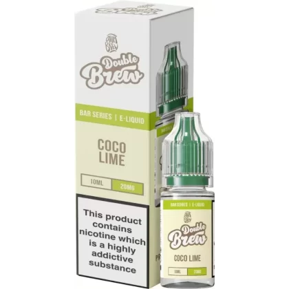 OHM BREW DOUBLE BREW COCO LIME 10ML NIC SALT E-LIQUID