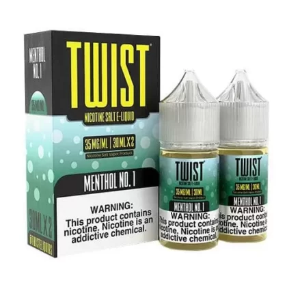 Menthol No.1 2x 30ml (60ml) Nic Salt Vape Juice – Twist E-Liquids - Vape Product, Vape Product