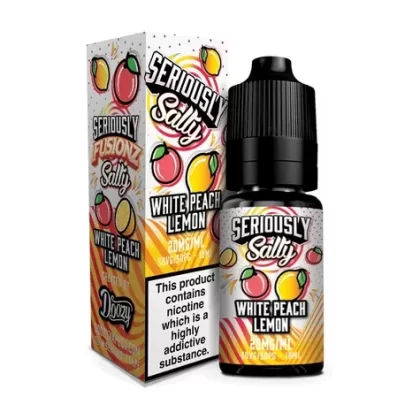 White Peach Lemon Nic Salt E-Liquid by Seriously Salty Fusionz - Nicotine Strength#5mg>10mg>20mg