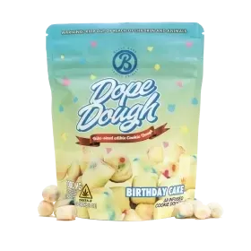 D8 Dope Dough Bites – 25mg – Birthday Cake – Baked Bags