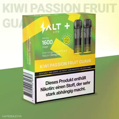 Salt+ Lite Pod – Kiwi Passion Fruit Guava (2er Pack) - Passionsfrucht / Kiwi / Guave