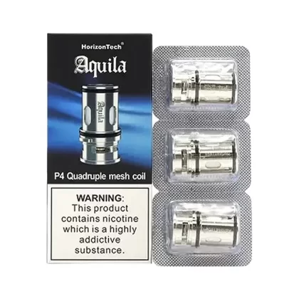 HorizonTech Aquila Coils – 3 Pack - E2 Dual Mesh (0.16ohm - 60-70W), P4 Quad Mesh (0.14ohm - 60-70W)