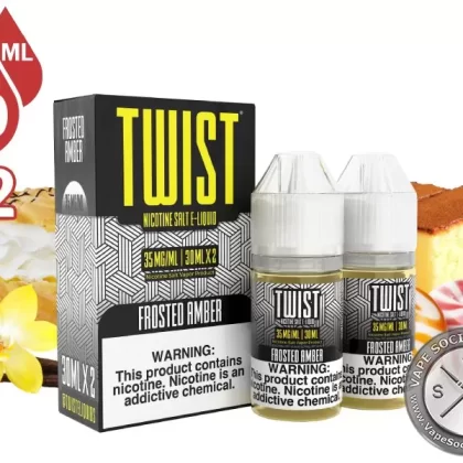 Frosted Amber by Twist Salt 60ml - Vape Product, Vape Product