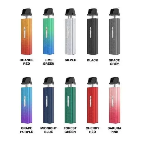 Vaporesso Xros Mini Pod Vape Kit - Colour#Grape Purple>Cherry Red>Black>Space Grey>Lime Green>Forest Green>Orange Red