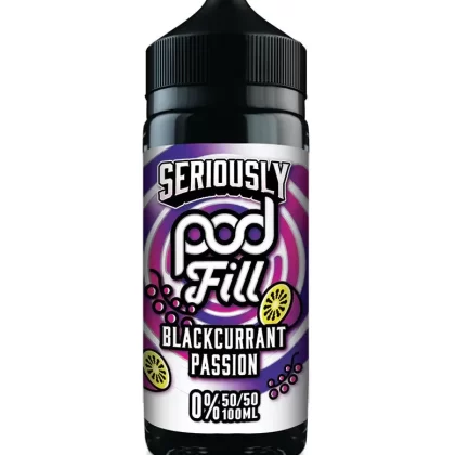 Blackcurrant Passion By Seriously Pod 50/50 Fill E-Liquid 100ml Shortfill