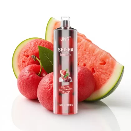 JNR Shisha Hookah 12000 Puffs Cereza Sandía Helada 24ml 750mAh