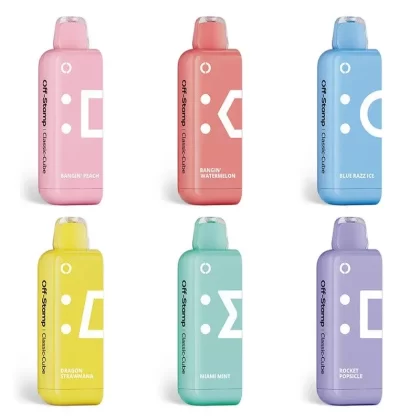 Off-Stamp X Cube Classic Cube 25K Disposable Pod 18ml 5% - Flavor#Bangin Peach>Rocket Popsicle>Blue Razz Ice>Bangin Watermelon>Dragon Strawnana>Florida Sherbet>Hawaiian Popsicle>Miami Mint