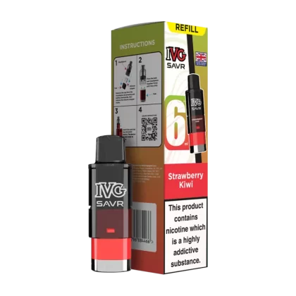 Strawberry Kiwi IVG SAVR Refill Pack - Vapeshop Co