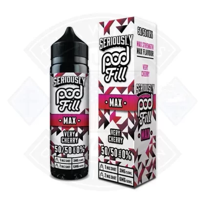 Doozy Vape Seriously Pod Fill MAX 50/50 – Verry Cherry 40ml 0mg Shortfill E-Liquid
