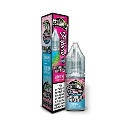 Watermelon Apple Ice Nic Salt E-Liquid by Seriously Tropical - 10 mg – Medium Strength, 20 mg – High Strength