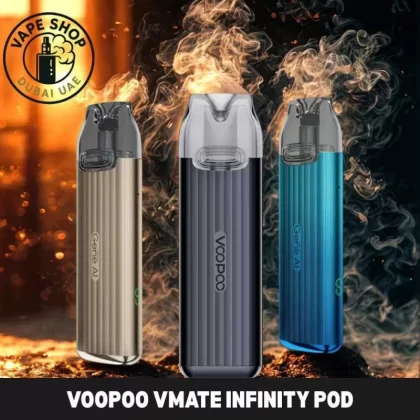 VooPoo VMATE Infinity Pod Vape Kit in UAE - Dark Grey, Fancy Purple (B03F6B)