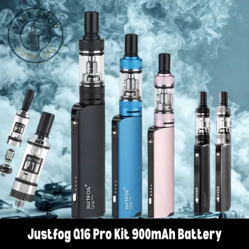 Justfog Q16 Pro Kit 900mAh Battery - Black (1BD045)