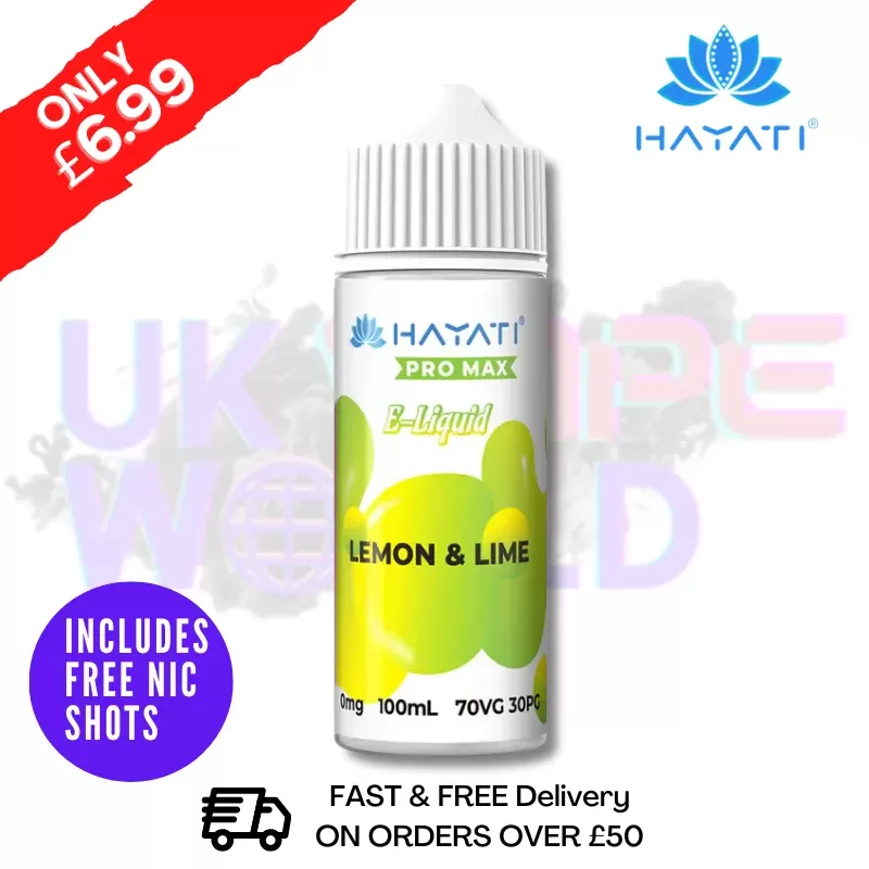 Lemon Lime Hayati Pro Max Shortfill Juice 100ML Eliquid