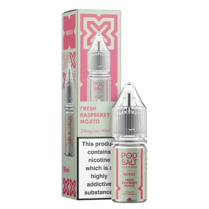 Fresh Raspberry Mojito – Pod Salt Nicotine Salt E Liquid – 10ml – TPD - Vapestorm Co