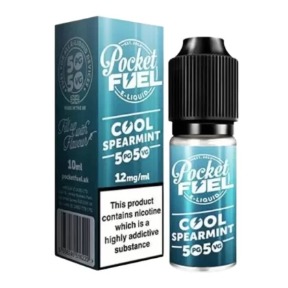 Cool Spearmint 50/50 E-Liquid by Pocket Fuel (10ml) - 18mg