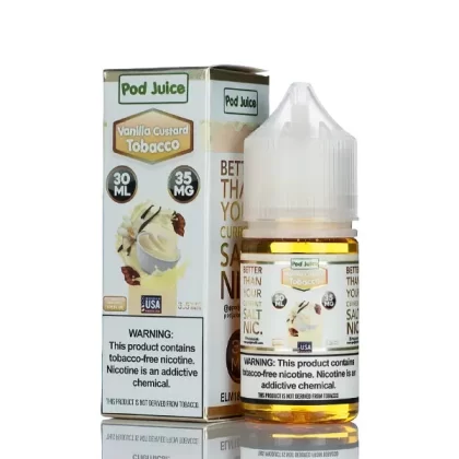 Pod Juice Salt - Vanilla Custard Tobacco - 30ml (DISCONTINUED)