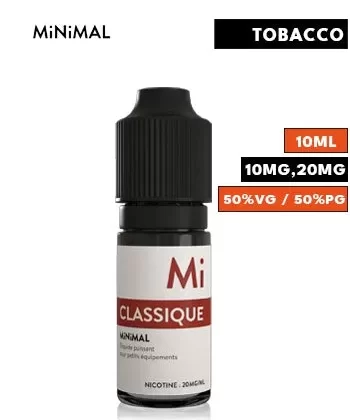Classic Nic Salt eLiquid by Minimal - 20mg / 10ml