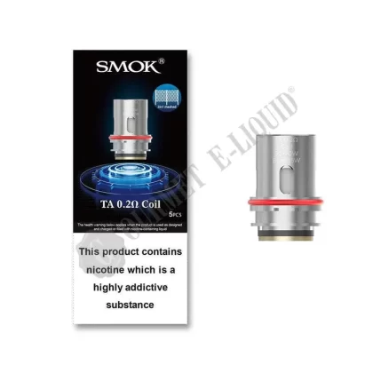 SMOK TA Replacement Coils - Size#5 Pack~Resistance#TA 0.2 Ohm Coil>TA 0.15 Ohm Dual Coil