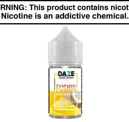 PINEAPPLE COCONUT BANANA ICED BY 7 DAZE FUSION SALT 30ML - Vapejuice