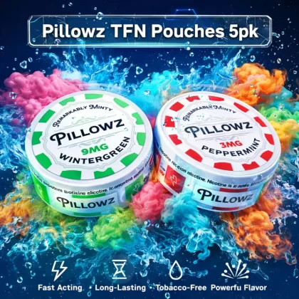 Pillowz TFN Pouches 5pk - Sour Peach / 6mg