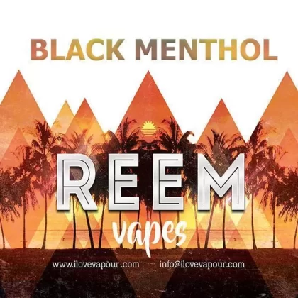 Black Menthol Premium E juice By Reem Vapes - Nicotine Free