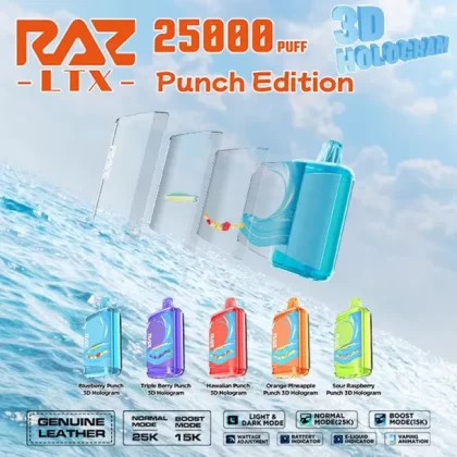 RAZ LTX 25K 3D Hologram Punch Edition - Sour Raspberry Punch (3D Hologram Punch Edition)