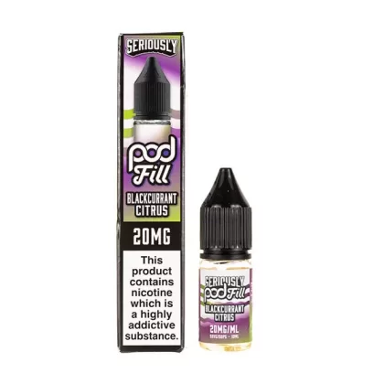 Blackcurrant Citrus Nic Salt E-Liquid by Seriously Pod Fill - Vapesuperstore Co