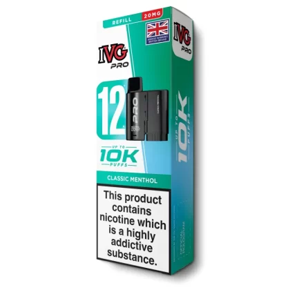 Classic Menthol Pro 12 Refill Pod by IVG - 20 mg/ml