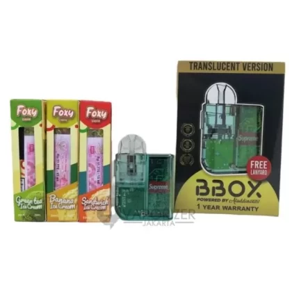PAKET ALADDIN B’BOX POD KIT + LIQUID FOXY 15ML